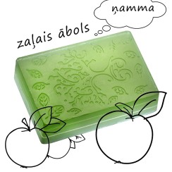 Green apples scented soap. Handmade.