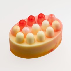 Ar rokām darinātas masāžas ziepes ar rožu aromātu. Roku darbs. Ar rokām darinātas masāžas ziepes ar rožu aromātu. Roku darbs.